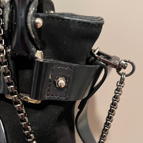 Salvatore Ferragamo Black Shoulder Bag with style chain attached❤️ - Picture 12 of 14
